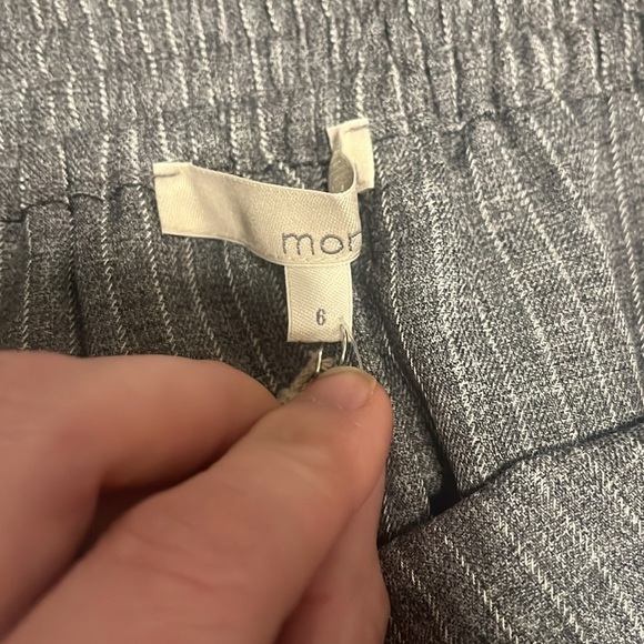 Monk & Lou pinstripe Paperbag mini skirt - size 6 - Picture 8 of 9